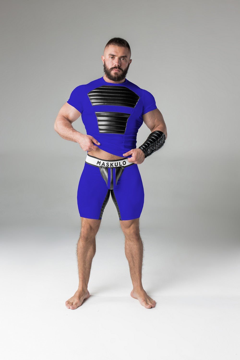 Armored. T-Shirt. Front Pads. Blue Royal - Maskulo - MTS108-Y1 - Maskulo EU Global Online Store