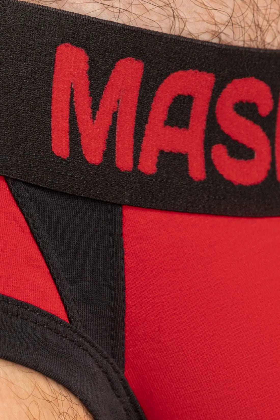 CAPTAIN - A Briefs with O - Inside - POUCH. Red and Black - Maskulo - MBR142 - Y3 - Maskulo EU Global Online Store
