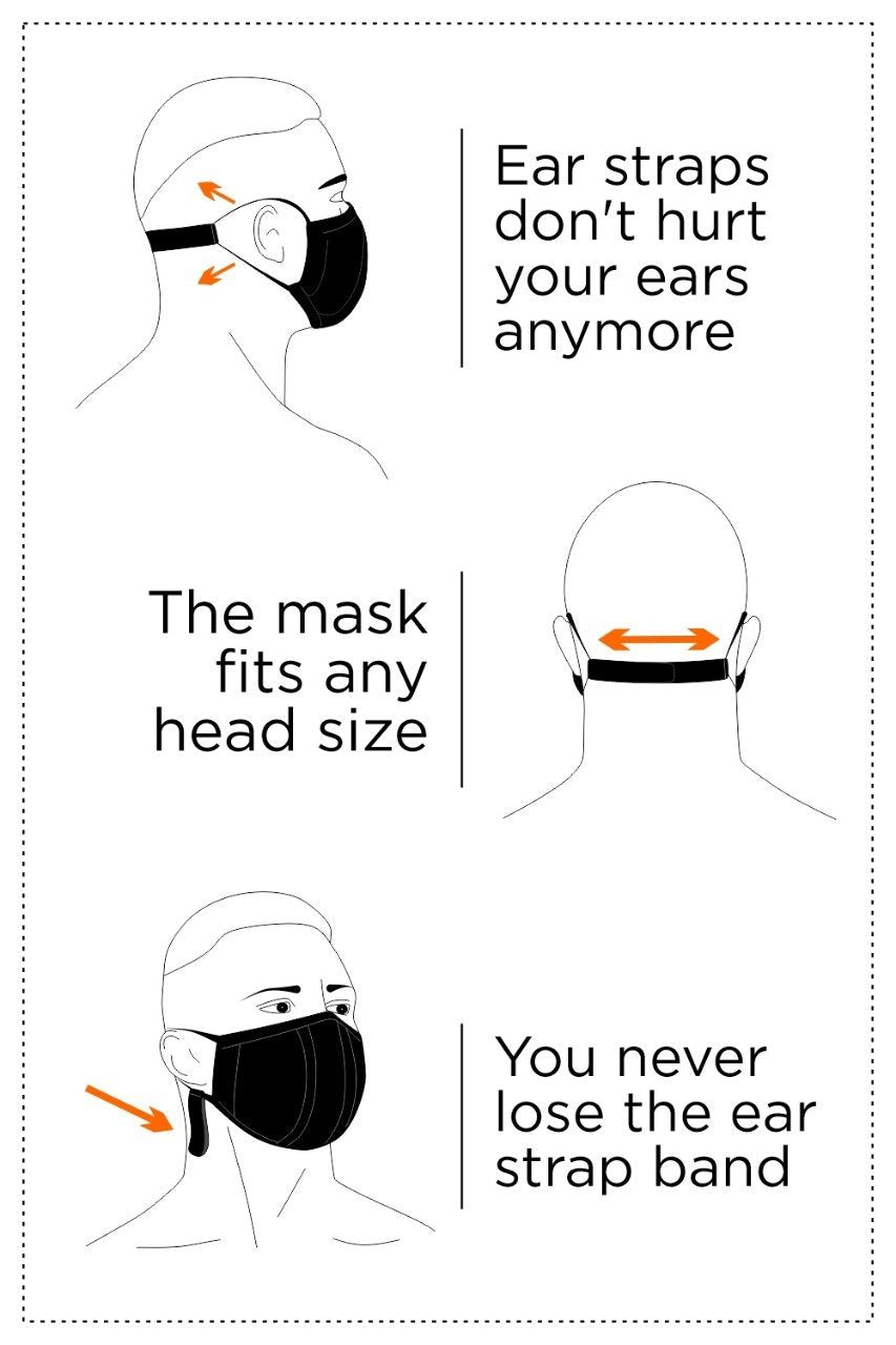 Life 3D Mask in White and Black from Maskulo Global (EU) online store. Style AC042-80 / MAC109.