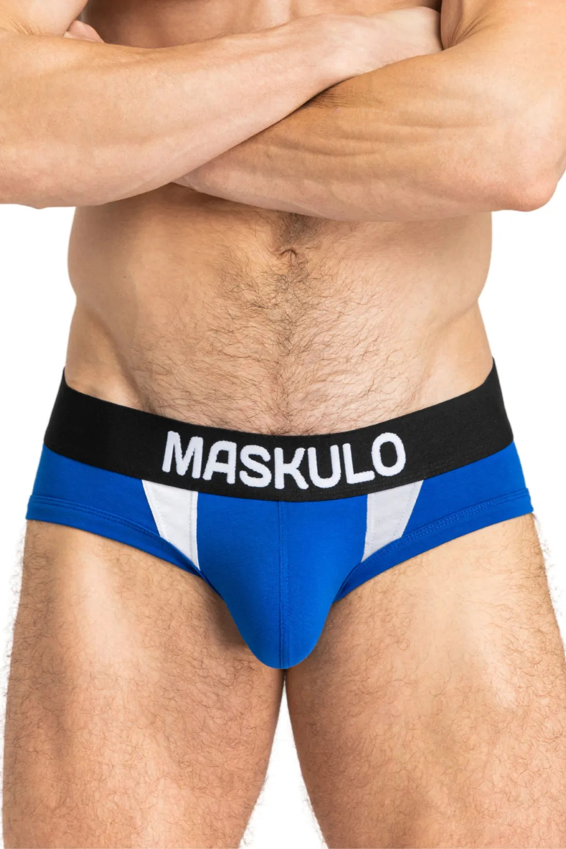 CAPTAIN-A Briefs with O-Inside-POUCH. Blue &