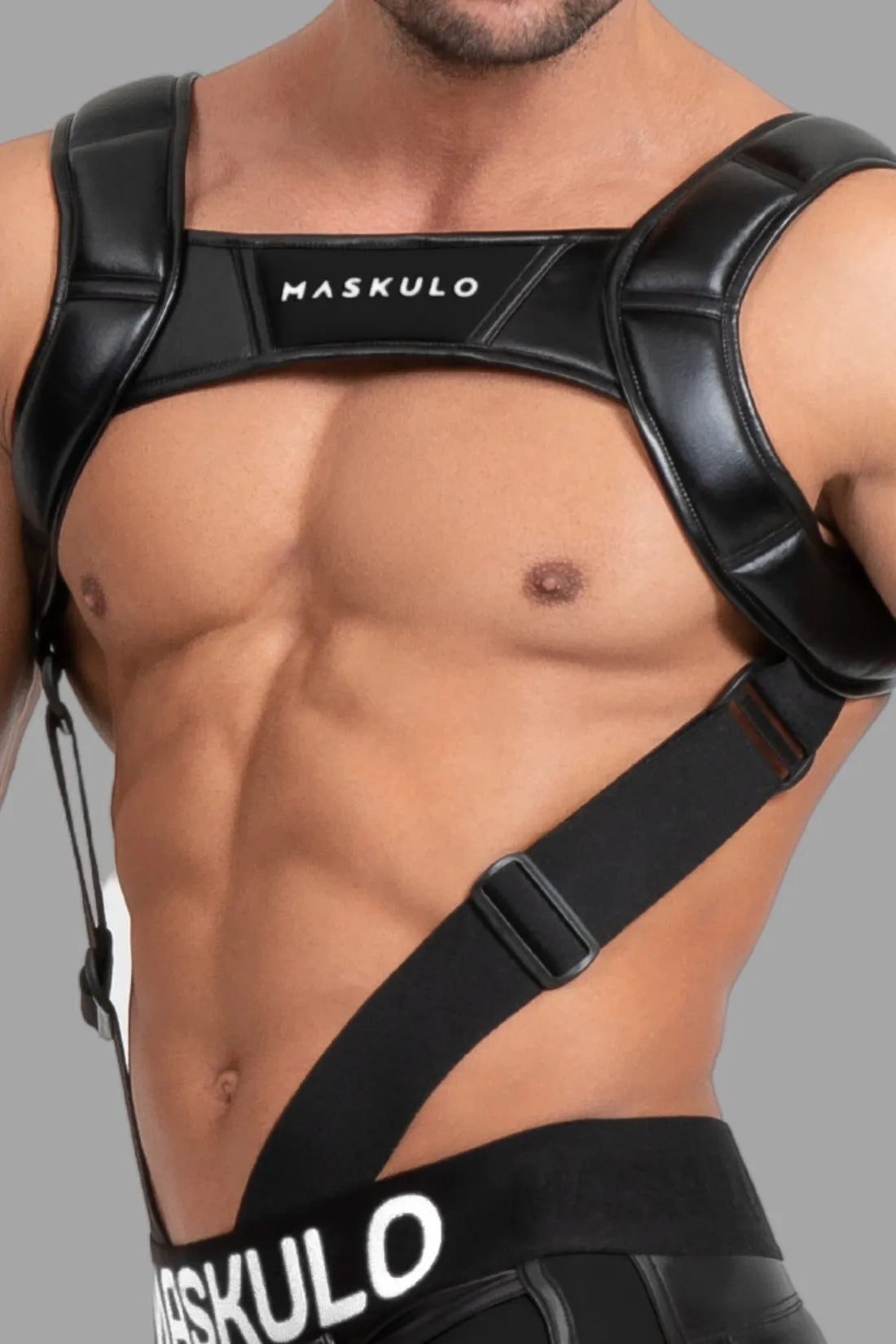 Body Harness mit Push-Up Effekt. Schwarz