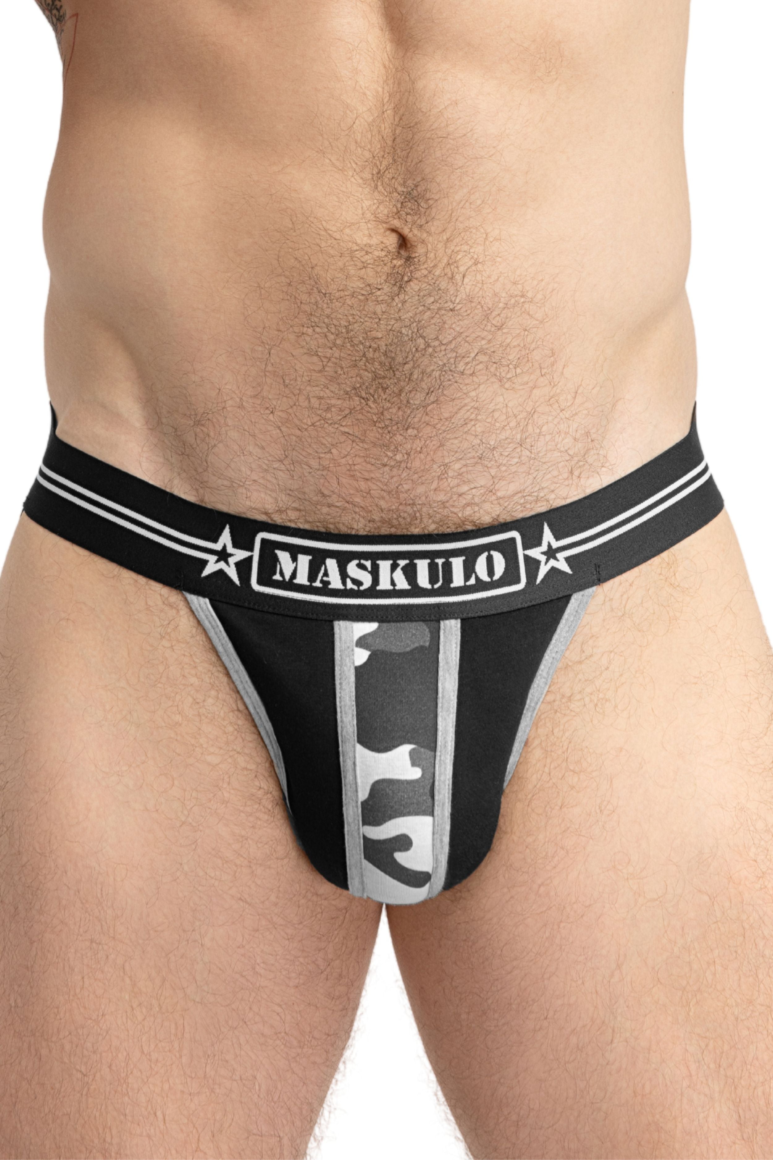 Military Jock with Lifter. Black