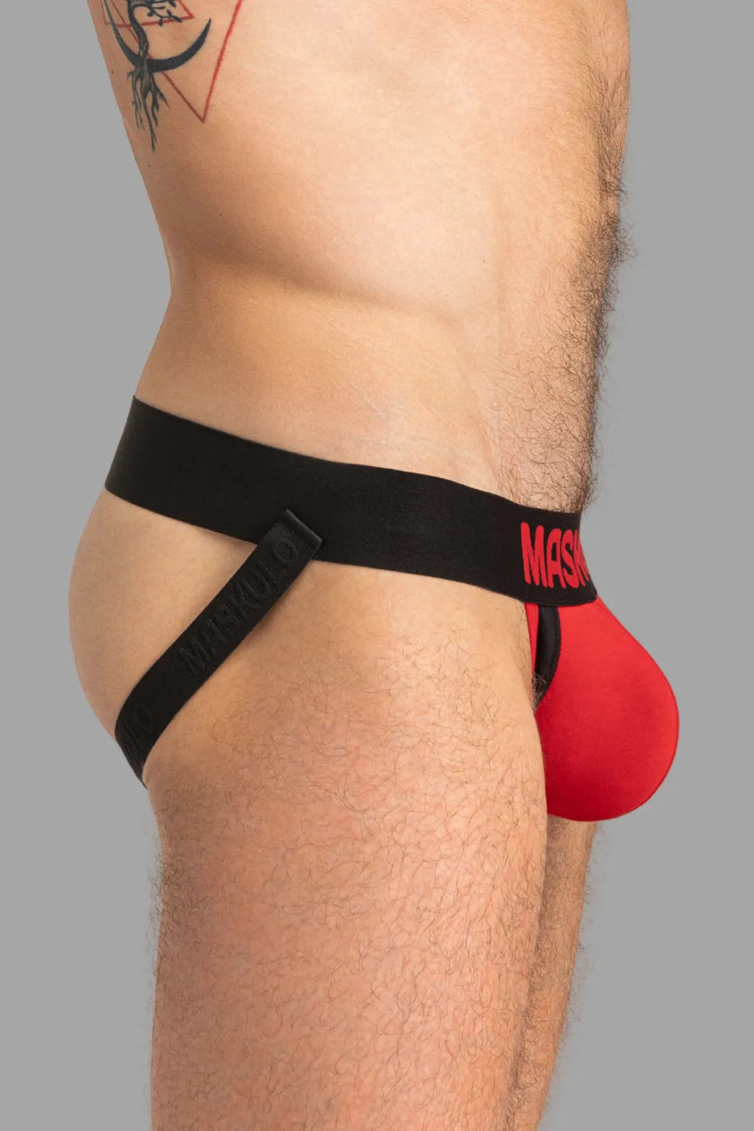 Capitán-A Jock O-INSIDE-POUCH. Rojo+Negro