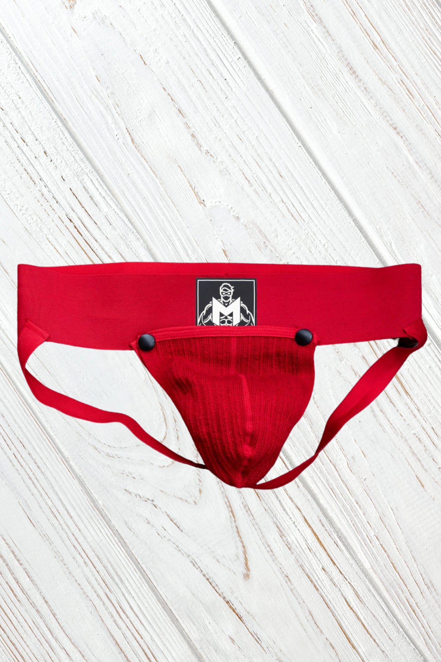 Dash Cyclone. Jockstrap mit abnehmbarem Beutel. Rot