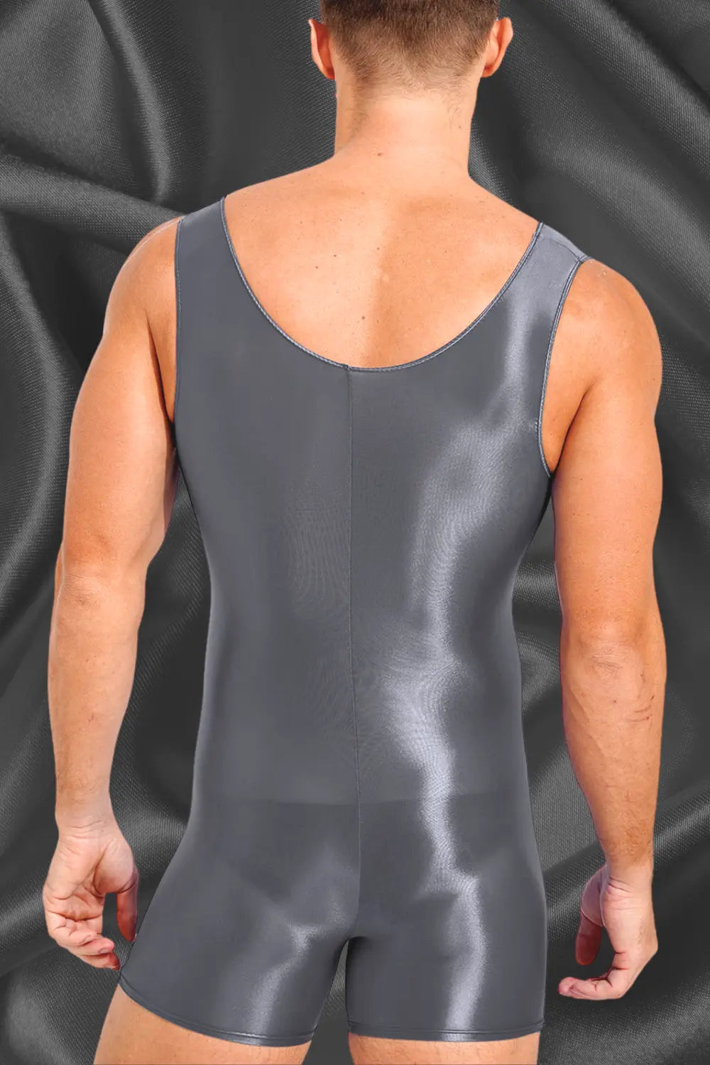 Wayne Ironsilk Tight Wrestling Singlet. Grey