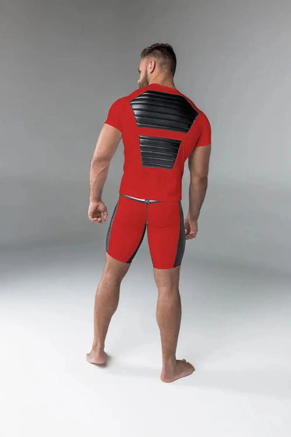 Armored. T-Shirt. Front Pads. Red - Maskulo - MTS116-Y1 - Maskulo EU Global Online Store