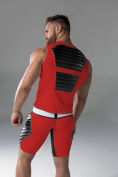 Armored. Tank Top. Front Pads. Red - Maskulo - MTP133-Y1 - Maskulo EU Global Online Store