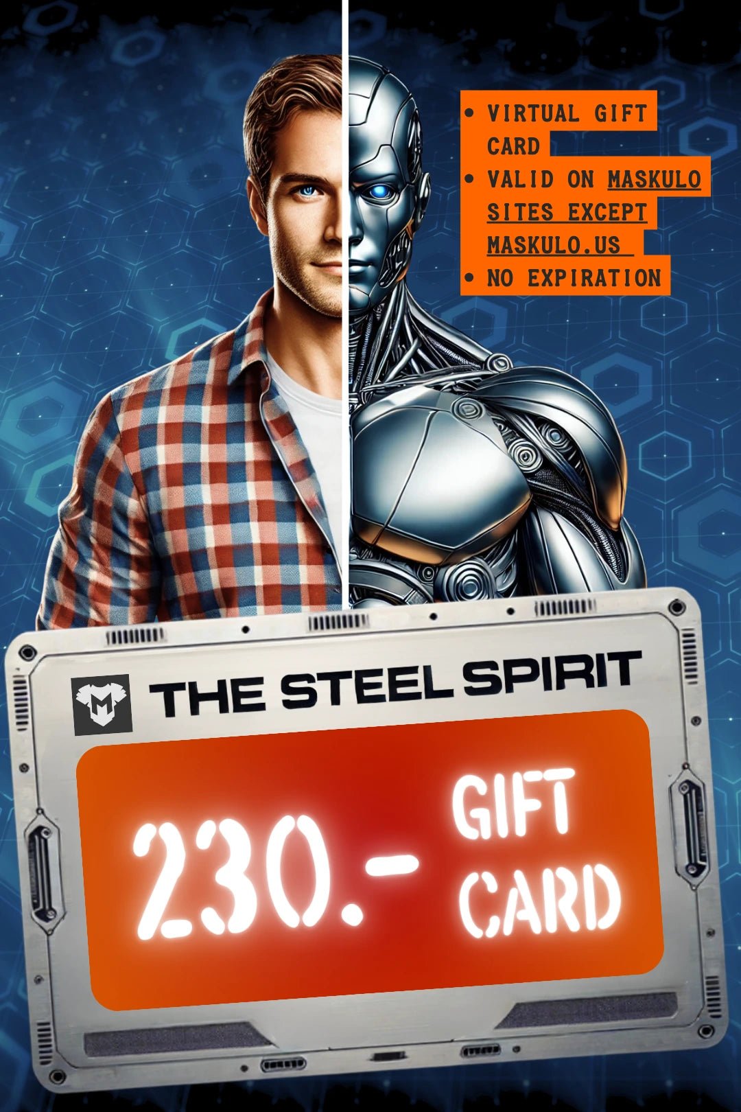 Maskulo Global (EU) online store 100â‚¬ digital gift card. Perfect present for adults. Instantly delivered, no shipping required.