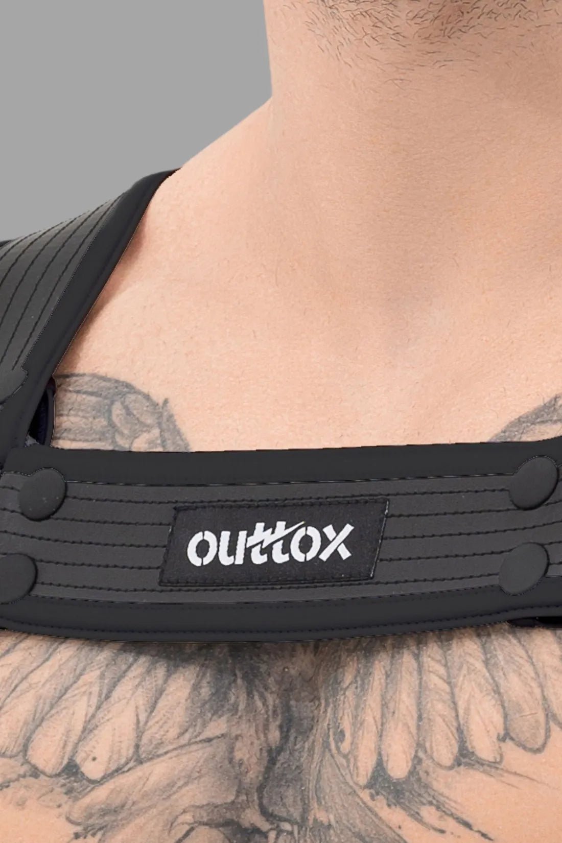 Outtox. Body Harness with Snaps. Black - Outtox - XHR118 - Y5 - Maskulo Global (EU) Store