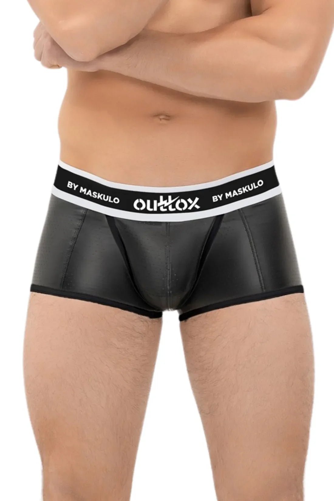 Outtox by Maskulo. Wrapped Rear Trunk Shorts. Codpiece. Black - Outtox - XTR117 - Y1 - Maskulo Global (EU) Store