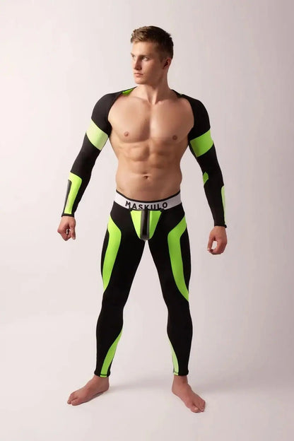 Youngero. Crop Top. Long Sleeves. Green Neon - Maskulo - MTP157-Y1 - Maskulo EU Global Online Store