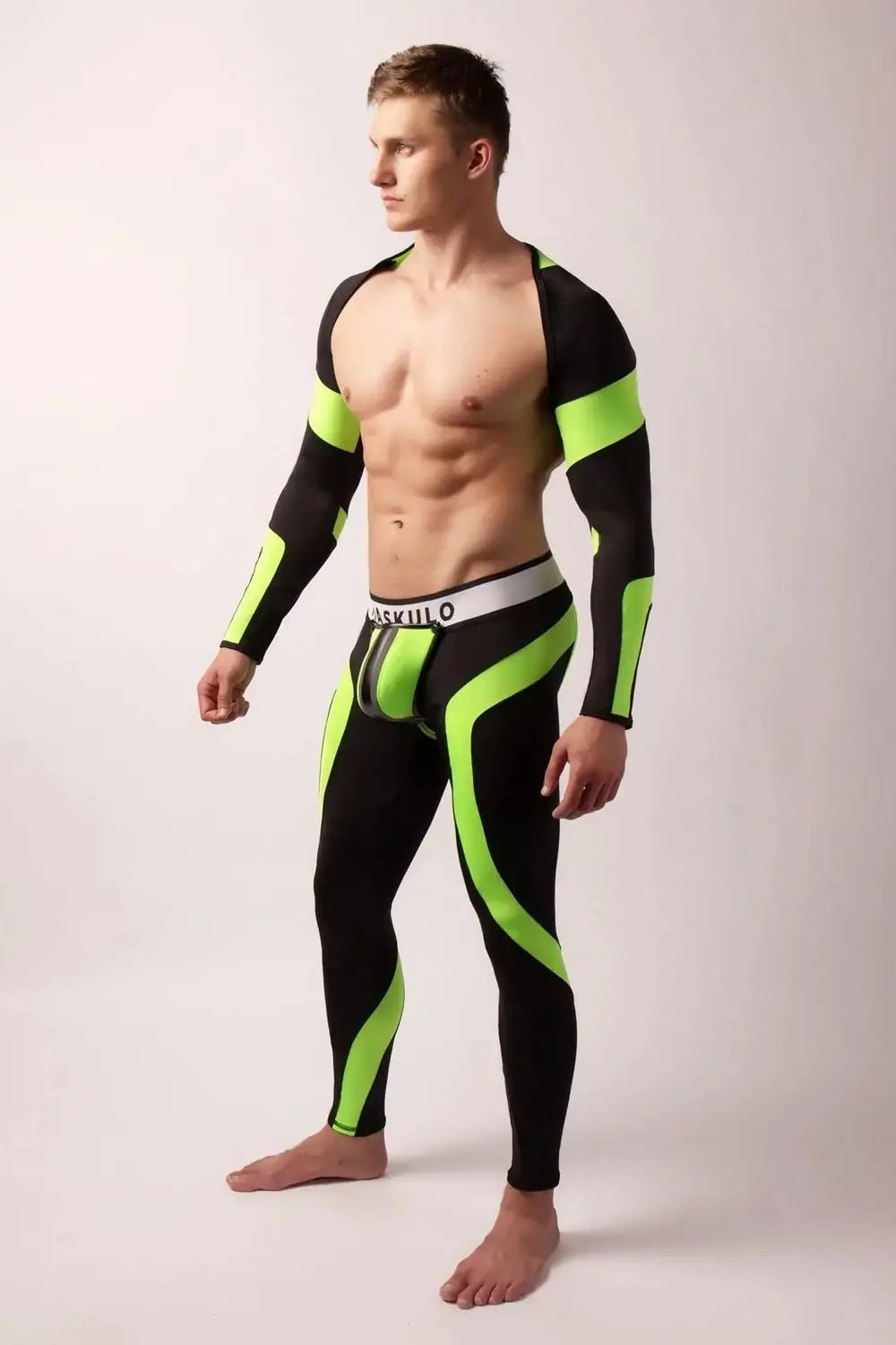 Youngero. Crop Top. Long Sleeves. Green Neon - Maskulo - MTP157-Y1 - Maskulo EU Global Online Store