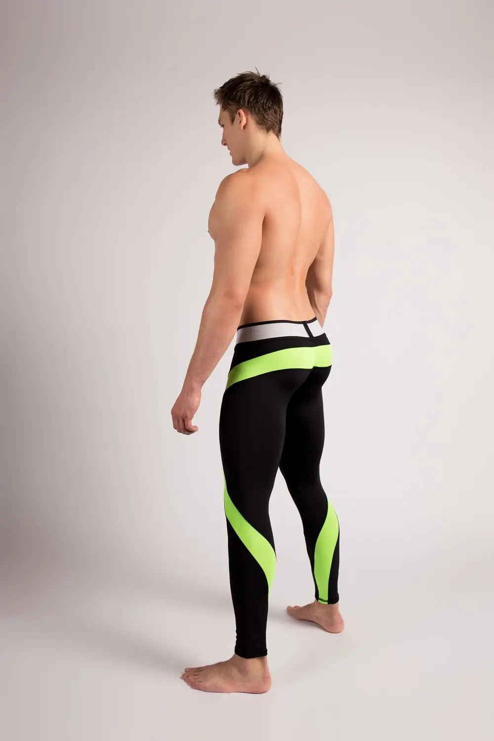 Youngero. Leggings, regular rear. Codpiece. Green Neon - Maskulo - MLG151-Y1 - Maskulo EU Global Online Store