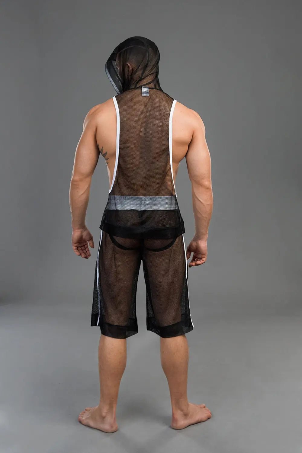 Youngero. Sleeveless Mesh Hoodie. White - Maskulo - MTP166-Y1 - Maskulo EU Global Online Store